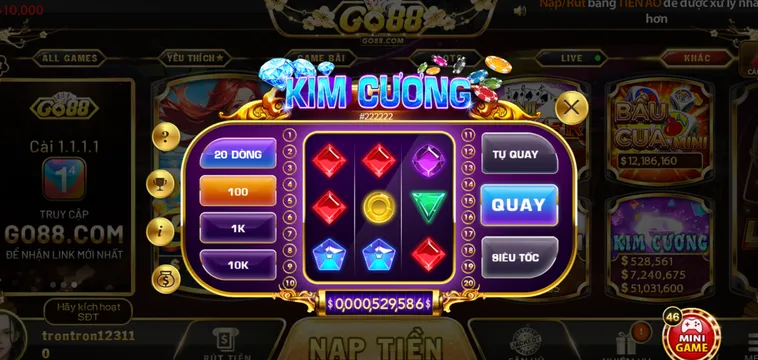 Bí Quyết Chinh Phục Nổ Hũ Kim Cương Tại GO88 Nhận Thưởng Cực Lớn 1 Bí Quyết Chinh Phục Nổ Hũ Kim Cương Tại GO88 Nhận Thưởng Cực Lớn